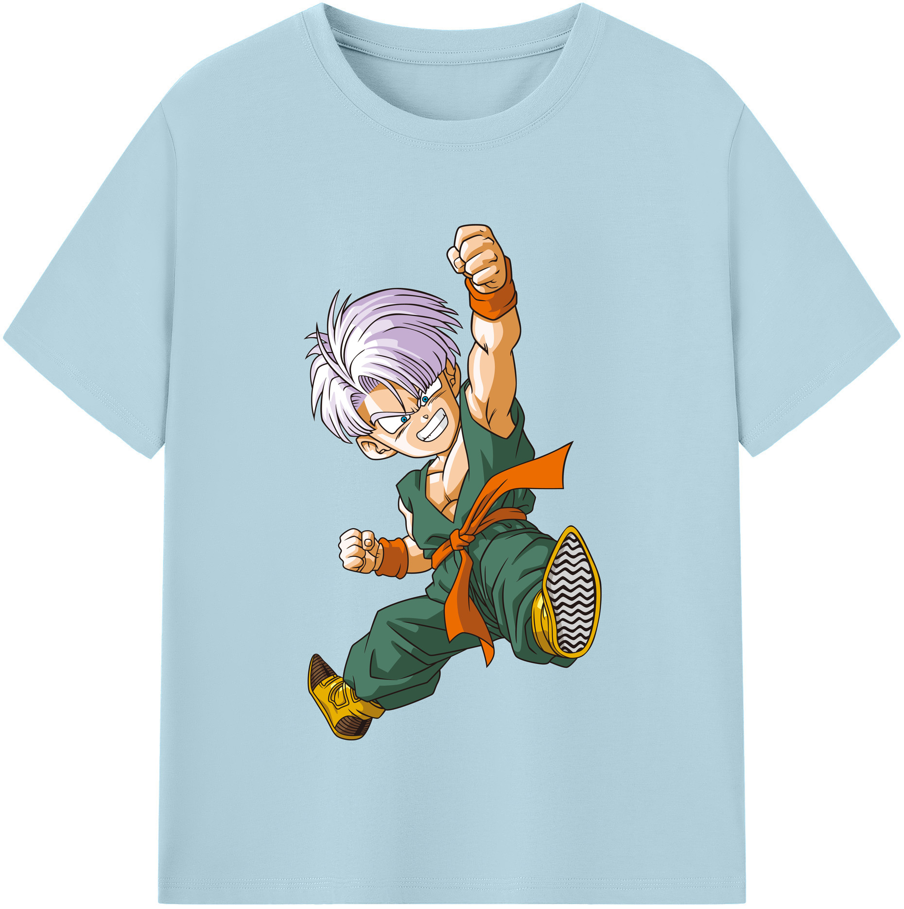（画像用） ドラゴンボール トランクス（Torankusu）DRAGON BALL Trunks 綿100％半袖Tシャツ（フロントプリント）